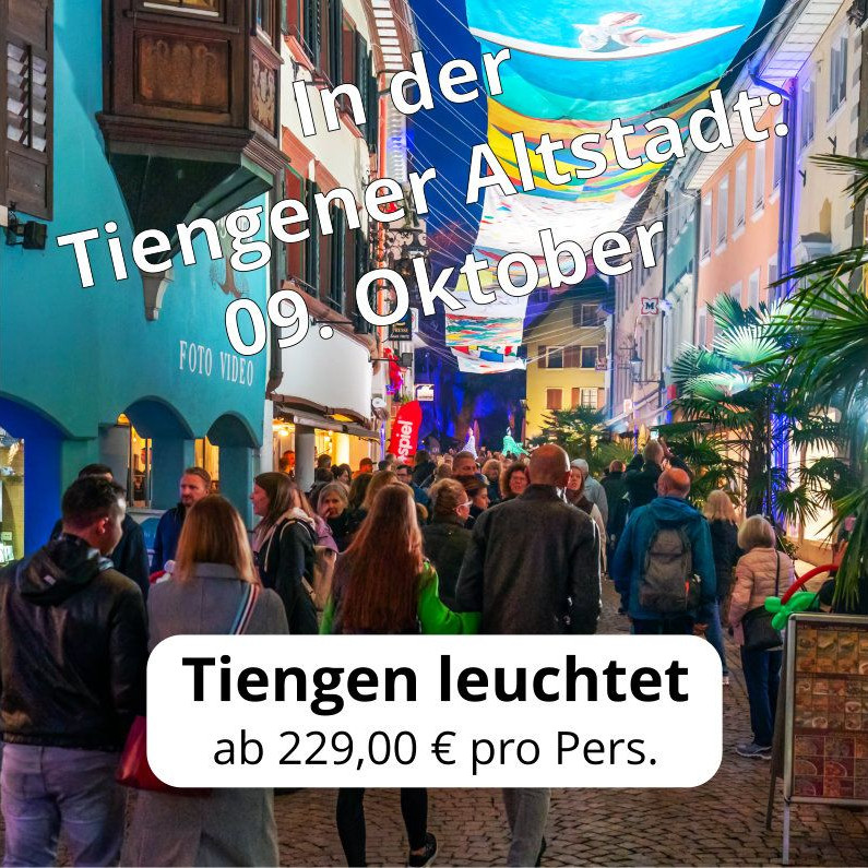 Tiengen leuchtet 2026 quadratisches Bild