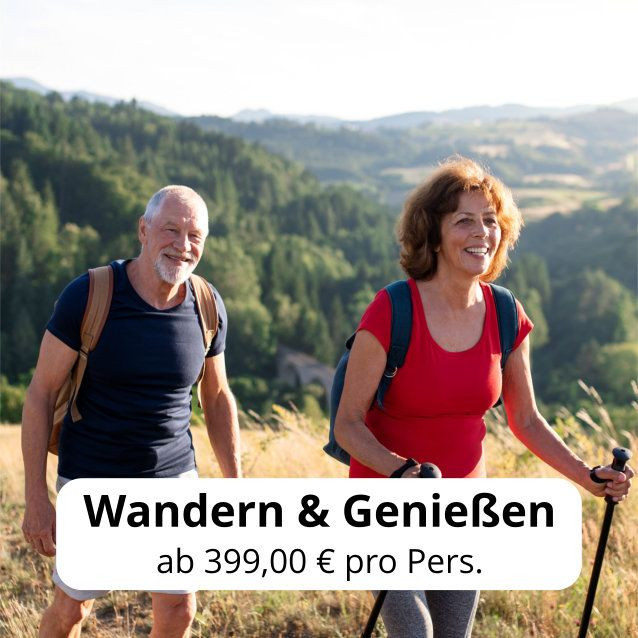 Wandern und geniessen 2026 quadratisches Bild