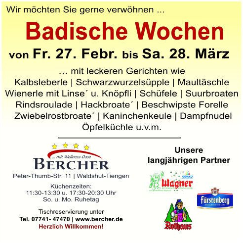 Badische Wochen mobile website