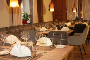 Blick auf die Fenster der Thumb-Stube